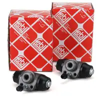 2x FEBI Radbremszylinder AUDI 80 SEAT SKODA VW Golf 2 3 Passat Polo Vento hinten