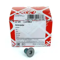 20x FEBI Schraube Bremsscheibe M8x1 L&auml;nge 12mm MERCEDES W203 W211 W140 W220