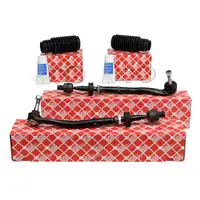 2x FEBI Spurstange + FEBI Lenkmanschette BMW 5er E39 Limousine + Touring VORNE