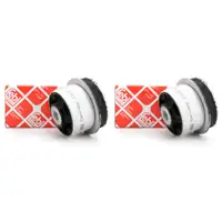 2x FEBI Gummilager Querlenkerlager Silentblock Buchse OPEL VECTRA B hinten 21332