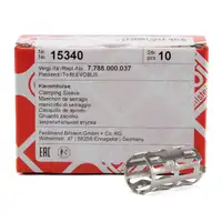 10x FEBI 15340 Klemmh&uuml;lse f&uuml;r ABS Sensor AUDI A4 A6 SKODA SUPERB VW LT PASSAT 3B