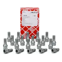 20x FEBI 21175 Radbolzen Radschrauben M12x1,25mm 47mm f&uuml;r CITROEN FIAT PEUGEOT