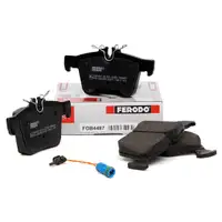 FERODO Bremsbel&auml;ge + Wako f&uuml;r MERCEDES-BENZ C-KLASSE W205 A205 C205 S205 hinten