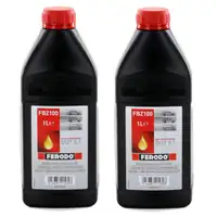 2x 1L 1 Liter FERODO FBZ100 Bremsfl&uuml;ssigkeit Kupplungsfl&uuml;ssigkeit DOT 5.1