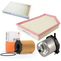 Inspektionskit Filterpaket f&uuml;r Volvo S60 II S80 II V60 V70 III 1.6 DRIVe 114 PS