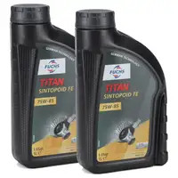 FUCHS Achs&ouml;l Achsgetriebe&ouml;l TITAN SINTOPOID FE SAE 75W-85 API GL-5 - 2 Liter