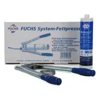 FUCHS Fettpresse + EP-Mehrzweckfett Mehrzweckfett RENOLIT MP PLUS HELLBRAUN 500g