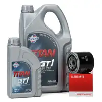 FUCHS MOTOR&Ouml;L 5W30 6 Liter + HERTH+BUSS &Ouml;lfilter HONDA HYUNDAI KIA MAZDA TOYOTA