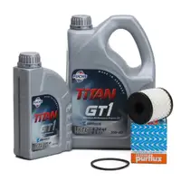FUCHS Motor&ouml;l 5 Liter &Ouml;lfilter FORD C-MAX FOCUS GALAXY MONDEO S-MAX 2.0/2.2 TDCi