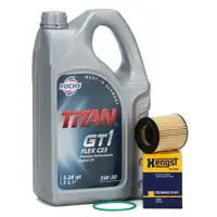 FUCHS Motor&ouml;l 5W30 5L dexos2 + HENGST &Ouml;lfilter ASTRA G u. VECTRA 2.2 16V 147PS