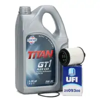 FUCHS Motor&ouml;l 5W30 5L dexos2 + UFI &Ouml;lfilter 650221 OPEL 2.0 CDTi / 2.0 BiTurbo