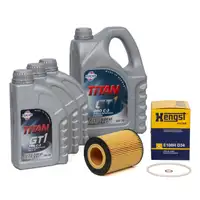 FUCHS Motor&ouml;l TITAN GT1 Pro C-3 5W-30 LL-04 7 Liter + HENGST &Ouml;lfilter E106HD34