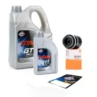 FUCHS Motor&ouml;l TITAN GT1 Pro C-3 5W30 5W-30 5 Liter + MAHLE &Ouml;lfilter OC593/4