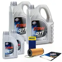 FUCHS Motor&ouml;l TITAN GT1 Pro C-3 5W-30 5W30 10 Liter + HENGST &Ouml;lfilter E73HD207