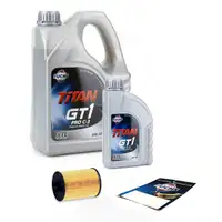 FUCHS Motor&ouml;l TITAN GT1 Pro C-3 5W-30 229.51 5 Liter + HENGST &Ouml;lfilter E146HD108