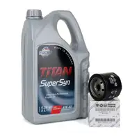 FUCHS MOTOR&Ouml;L TITAN SuperSyn 5W-40 5L 5 Liter + ORIGINAL &Ouml;lfilter 46808398