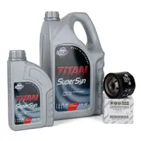 FUCHS MOTOR&Ouml;L TITAN SuperSyn 5W-40 6L 6 Liter + ORIGINAL &Ouml;lfilter 46808398