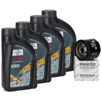 FUCHS MOTOR&Ouml;L TITAN SuperSyn 5W40 4 Liter 4L + ORIGINAL &Ouml;lfilter 46808398