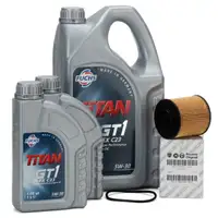 FUCHS Motor&ouml;l TITAN GT1 Flex 23 5W30 7L 7 Liter + ORIGINAL &Ouml;lfilter 71754237