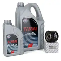 FUCHS MOTOR&Ouml;L TITAN SuperSyn 5W-40 6L 6 Liter + ORIGINAL &Ouml;lfilter 46796687