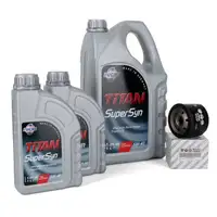 FUCHS MOTOR&Ouml;L TITAN SuperSyn 5W-40 7L 7 Liter + ORIGINAL &Ouml;lfilter 46796687