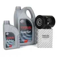 FUCHS MOTOR&Ouml;L TITAN SuperSyn 5W-40 6L 6 Liter + ORIGINAL &Ouml;lfilter 71753740