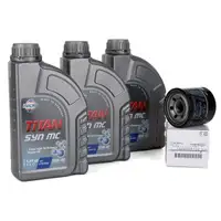 FUCHS MOTOR&Ouml;L TITAN SYN MC 10W40 3L 3 Liter + ORIGINAL &Ouml;lfilter 15208-AA100