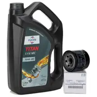 FUCHS MOTOR&Ouml;L TITAN SYN MC 10W40 5L 5 Liter + ORIGINAL &Ouml;lfilter 15208-AA100