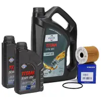 FUCHS MOTOR&Ouml;L TITAN SYN MC 10W40 7L 7 Liter + ORIGINAL &Ouml;lfilter 1275810