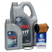 FUCHS Motor&ouml;l TITAN GT1 Flex 23 5W30 6L 6 Liter + ORIGINAL &Ouml;lfilter 71751128