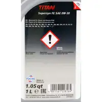 FUCHS Motor&ouml;l &Ouml;l TITAN 0W30 SUPERSYN FE ACEA A5/B5 VOLVO VCC 95200377 1 Liter
