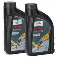 FUCHS MOTOR&Ouml;L TITAN SuperSyn 5W-40 VW 502.00/505.00 MB 229.3 RN0700 - 2L 2 Liter