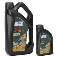 FUCHS MOTOR&Ouml;L TITAN GT1 Pro C-3 5W30 5W-30 VW 504.00 507.00 MB 229.51 5L 5 Liter