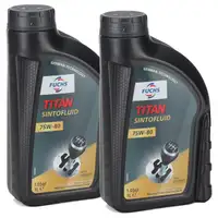 FUCHS Getriebe&ouml;l Schaltgetriebe&ouml;l TITAN Sintofluid SAE 75W-80 API GL-5 - 2 Liter