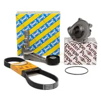 CONTI Keilrippenriemen 6PK906 SNR Spannrolle GEBA Wasserpumpe CITROEN PEUGEOT