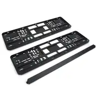 2x Kennzeichenhalter Nummernschildhalter Wechselkennzeichen PLUTO SCHWARZ 460mm