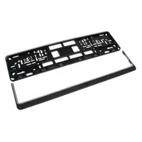 2x Kennzeichenhalter Nummernschildhalter Wechselkennzeichen TERRA SCHWARZ 520mm