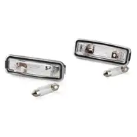 2x Kennzeichenleuchte Nummernschildleuchte + Gl&uuml;hlampen C5W f&uuml;r FORD FOCUS I MK1