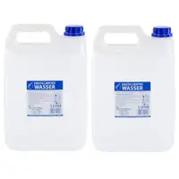 Destilliertes Wasser Laborwasser B&uuml;gelwasser ENTIONISIERT CHEMISCH REIN 10 Liter