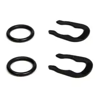 2x Halterklammer Haltefeder + Dichtring Wasserflansch f&uuml;r AUDI SEAT SKODA VW