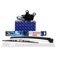 AIC Heckwischermotor Wischerarm Kappe + BOSCH Wischerblatt H772 A4 AVANT B6 B7