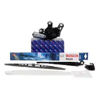 AIC Heckwischermotor Wischerarm Kappe BOSCH Wischerblatt H380 VW GOLF 4 VARIANT