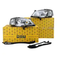2x HELLA Scheinwerfer Frontscheinwerfer HALOGEN f&uuml;r OPEL ASTRA G links + rechts