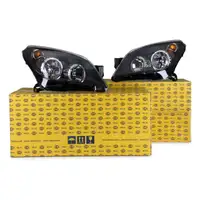 2x HELLA Hauptscheinwerfer + Stellmotor HALOGEN f&uuml;r OPEL ASTRA H + ASTRA CLASSIC