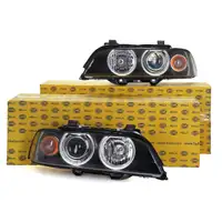 2x HELLA Hauptscheinwerfer + Stellmotor XENON f&uuml;r BMW 5er E39 LIMO + TOURING