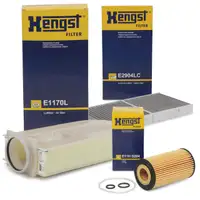 HENGST Filterset f&uuml;r MERCEDES SLC R172 250 d + SLK R172 250 CDI / d 204 PS OM651