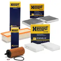 HENGST Filterset f&uuml;r BMW X3 F25 xDrive20d 190 PS + X4 F26 xDrive20d 163 / 190 PS