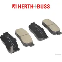 HERTH+BUSS Bremsen Bremsscheiben + Bel&auml;ge f&uuml;r NISSAN ALMERA I N15 mit ABS hinten