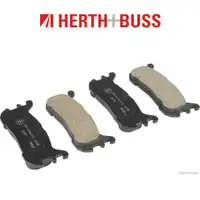 HERTH+BUSS JAKOPARTS Bremsbel&auml;ge Bremsbelagsatz ohne Warnkontaktkabel hinten