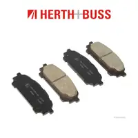 HERTH+BUSS JAKOPARTS Bremsbel&auml;ge Bremsbelagsatz ohne Warnkontaktkabel hinten